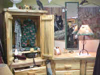 Log furniture made in the Northwest 