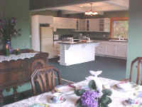 Maggie's Manor Dining Room View of Kitchen